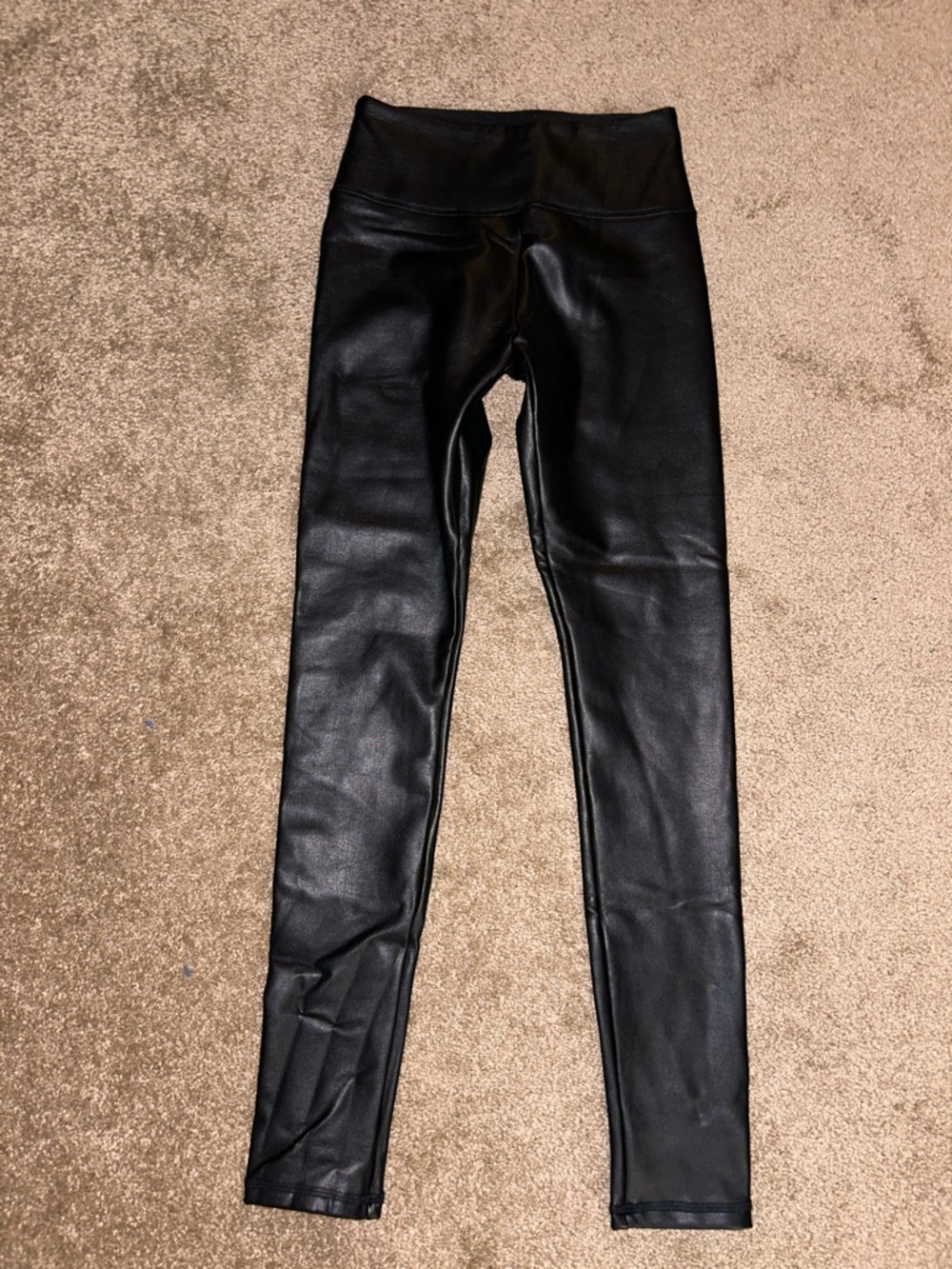 Hollister Black ultra high rise Faux Leather Leggings